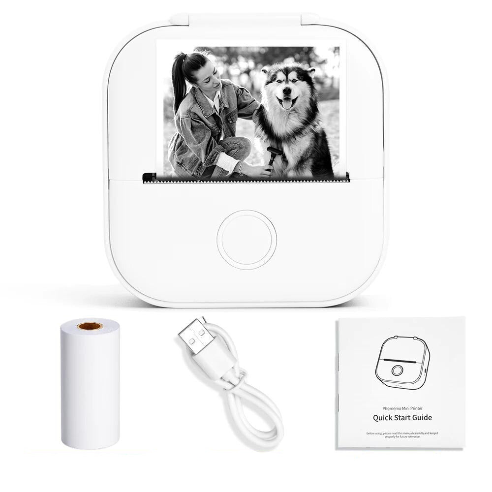 Mini Impresora térmica portátil, impresora de etiquetas de bolsillo, máquina de etiquetas adhesivas DIY, varios tipos de papel