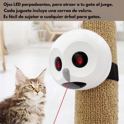 Juguete eléctrico para gatos - Láser rotatorio automático de 360 grados.